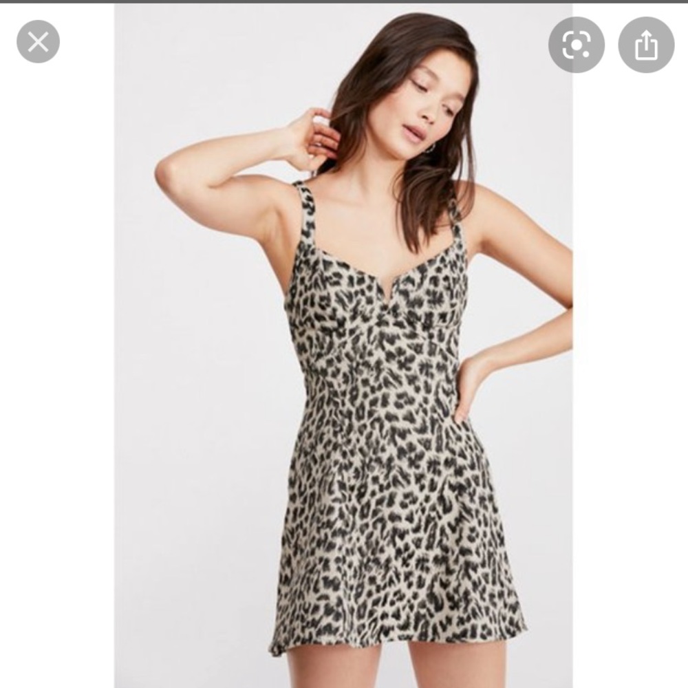 Free People Chrissy Animal Print Dress